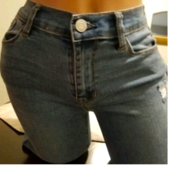 Juniors Pacsun Skinny Jeans Size 24 Distressed Cute! - Picture 1 of 2